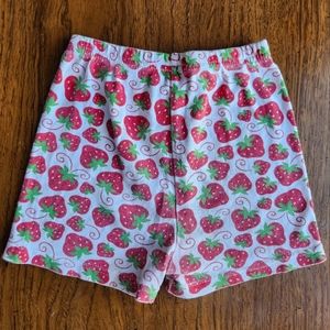 Girls Strawberry Shortcake Strawberry print Cotton Shorts